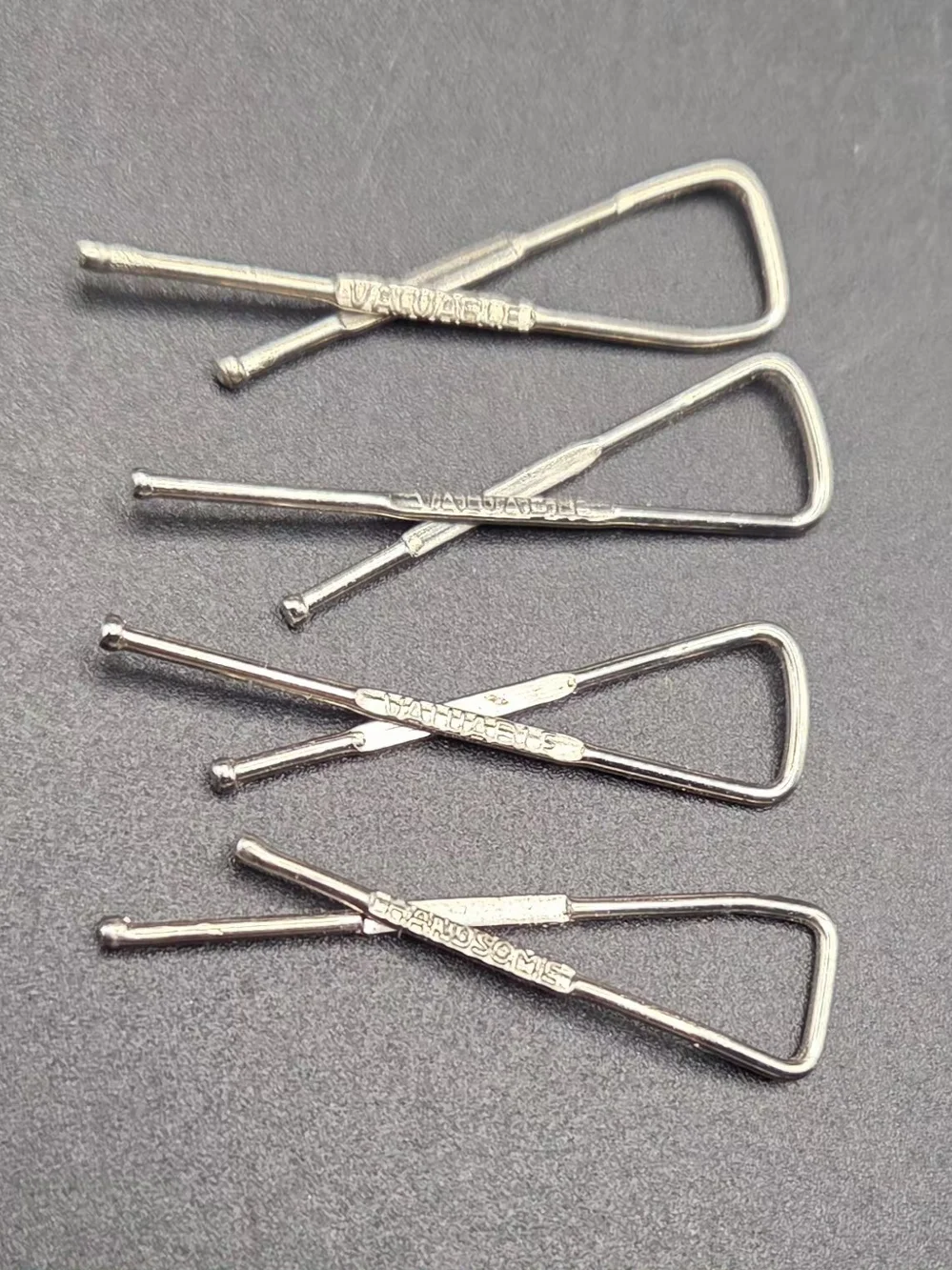 Metal X-Clips Valuable Handsome Paperclip Zipper Pull Money Clip Collar Clips 4